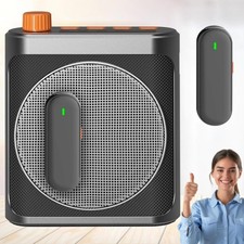Voice Amplifier Wireless Microphone for Teachers/Classroom/Yoga/Meeting,Porta...