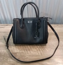 Nine West  Black Tote Handbag Purse w/ Adjustable Shoulder Strap 