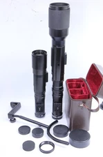 TWO Leica Leitz Telyt 400/6.8 400mm 560/6.8 560mm R Lenses Shoulder Stock Set