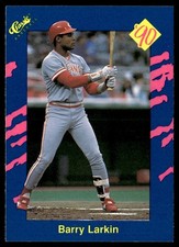 1990 Classic Blue Barry Larkin Cincinnati Reds #48