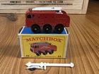 Vintage Matchbox Lesney No.63 Airport Crash Tender w/ Box & Accessory England