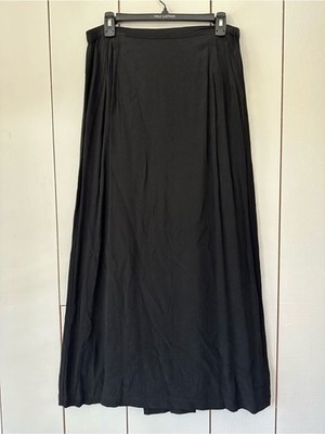 VTG 90s Niche by Nilgun Derman Crinkle Black Maxi Skirt Sz M-L