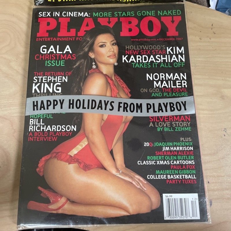 Playboy Magazine December 2007 Kim Kardashian