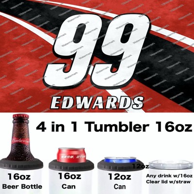 CARL  EDWARDS -  NASCAR - 4 in 1 tumbler 16oz