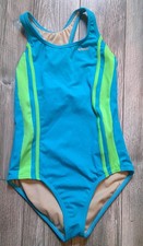 "Speedo" Girl's Sport Splice 1-Piece SWIMSUIT Racerback/Lined Sz 12