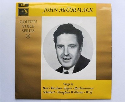 John McCormack Golden Voice Series No 14 LP HMV HQM1176 EX/EX 1969 with insert