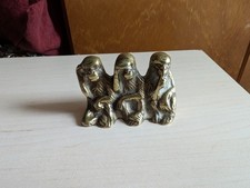 Brass Three Wise Monkeys