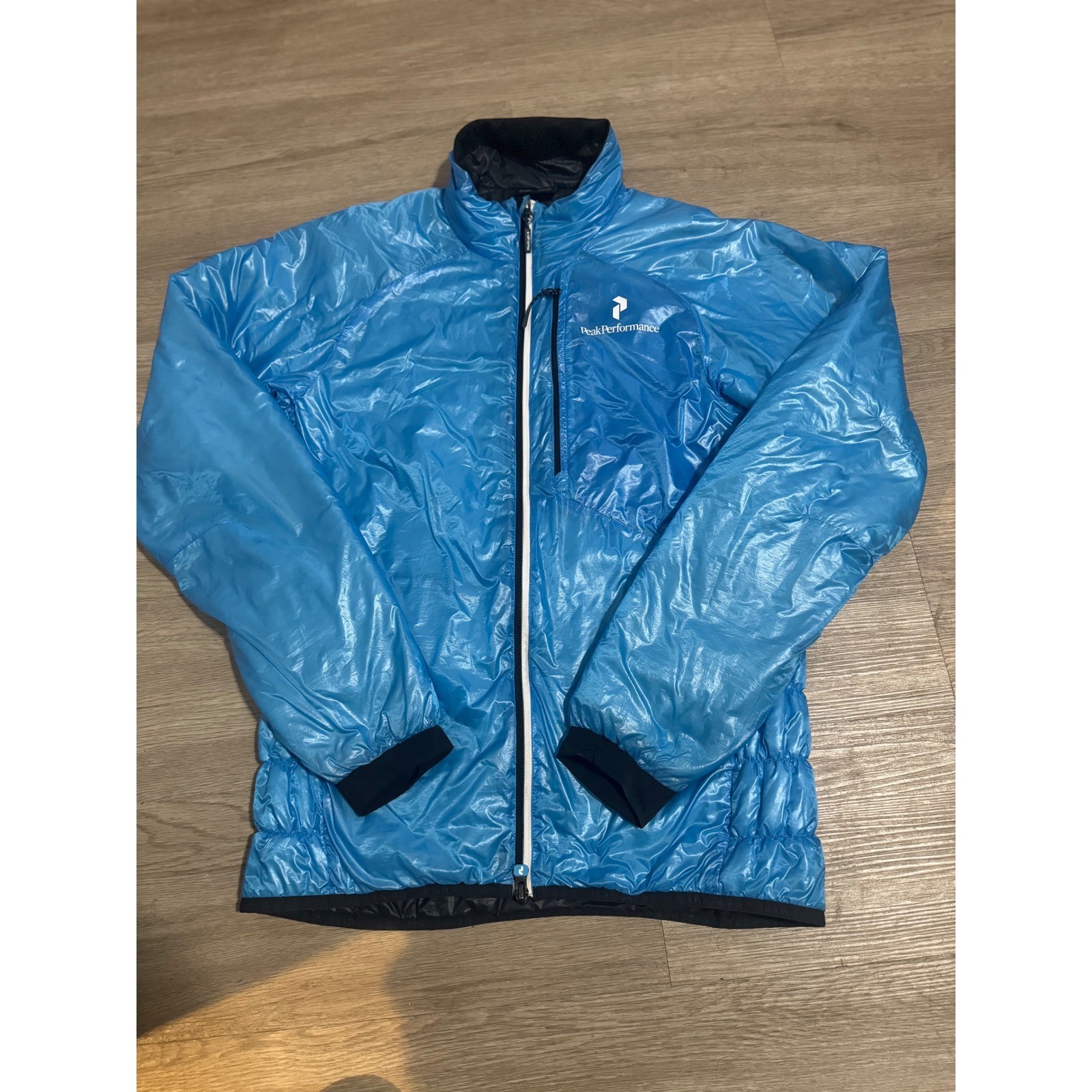Peak Performance Lightweight Blue Puffer Jacket M… - image 1