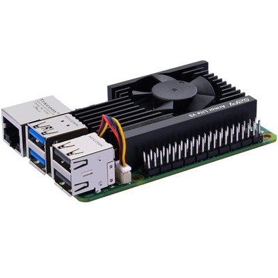 Raspberry Pi 5 Armor Lite V5 - Aluminium Kühler mit PWM Kühlung, 30g leicht