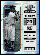 2023 Panini Chronicles Contenders Optic Hyper Monte Irvin New York Giants #6