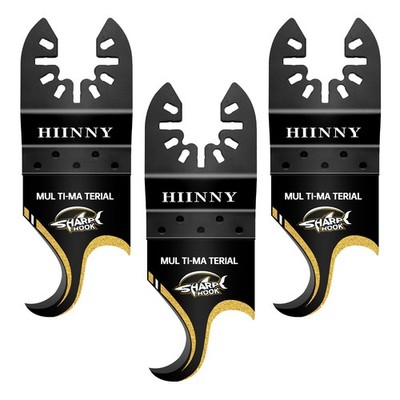 Hiinny Hook Knife oscillating Tool Blade, 3pcs Multi Tool Blades, Carpet Blad...
