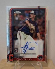 2025 Topps Chrome Joey Cantillo Rookie On Card Auto #RA-JCA Cle Guardians RC (A)