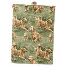 Throw Blanket Gifts for Women, Soft Fuzzy Warm Cozy 50"x60" Golden Retriever