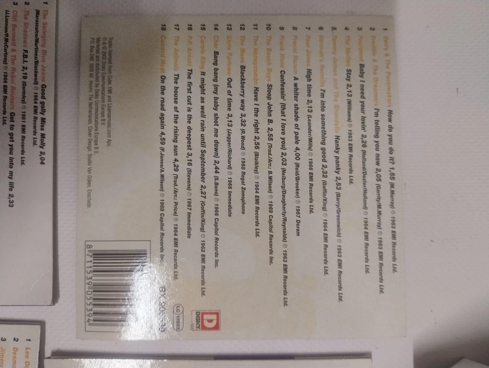 8 CD-Box  Greatest Hits of the 60's  Various Artists  Disky  Neuwertig - Bild 3 von 4