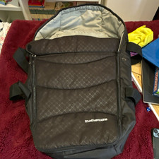 Mothercare Soft Carrycot for Pushchair/Pram - Black/Grey Carrycot