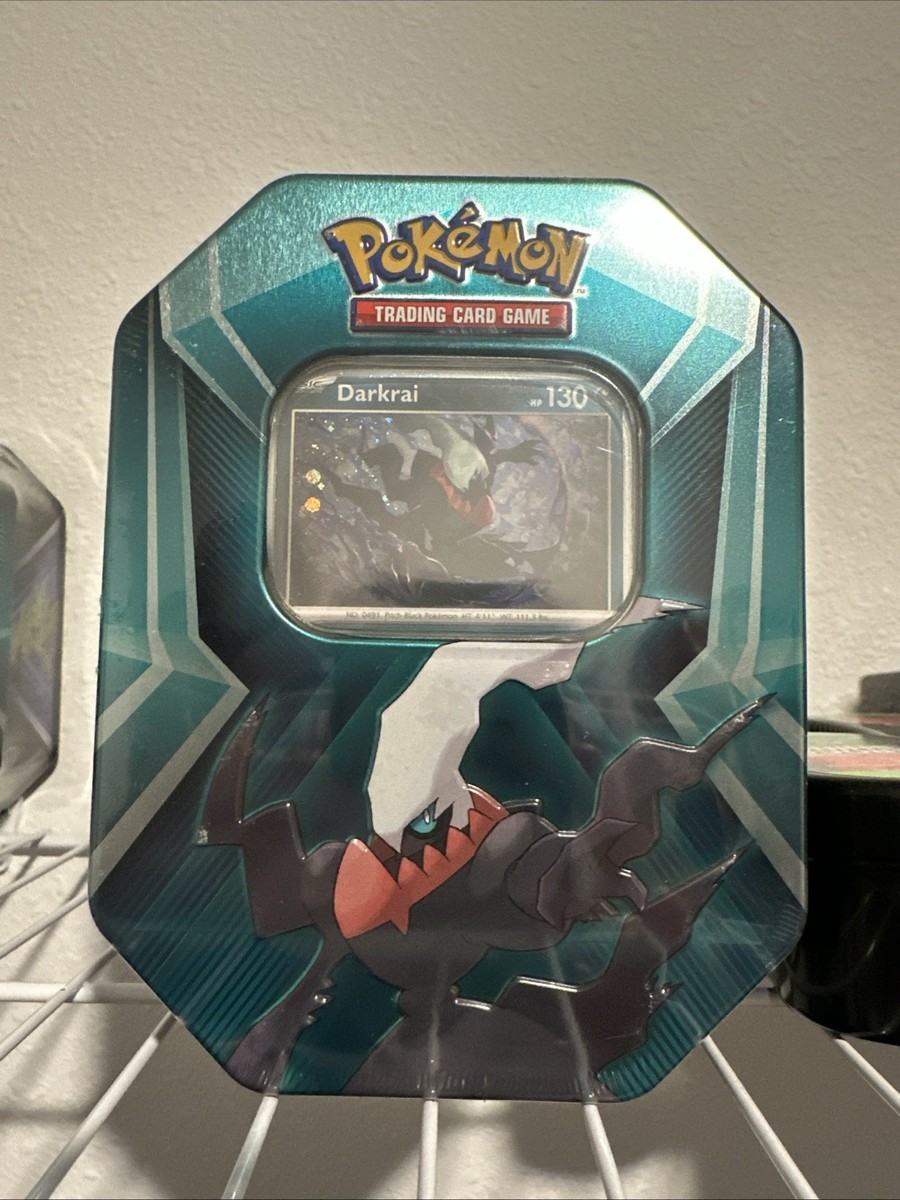 Pokemon Triple Whammy DARKRAI Tin 3 Booster Packs 3 Foil Cards TCG