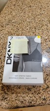 DKNY 2-Pack Seamless Bra With Adjustable Straps Back Closure - Size S