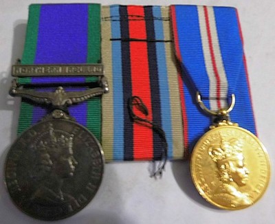 EIIR CAMPAIGN CSM NORTHERN IRELAND AFGHAN GOLDEN JUBILEE GROUP MOUNTED AGC (SPS)