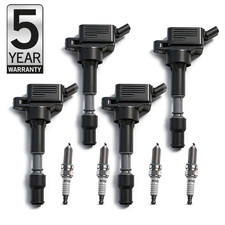 Ignition Coil Pack and Iridium Spark Plugs Kit, UF764 93175, for Hyundai Sonata