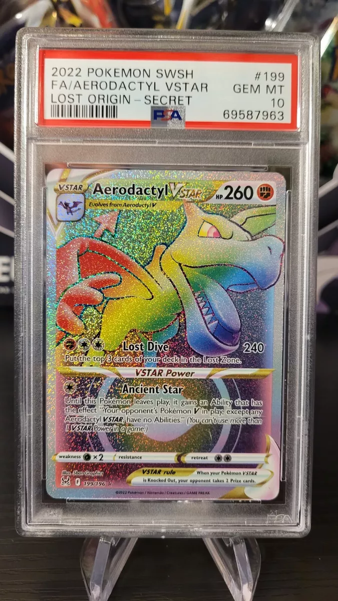 Rainbow Rare Aerodactyl VSTAR from 'Lost Abyss'