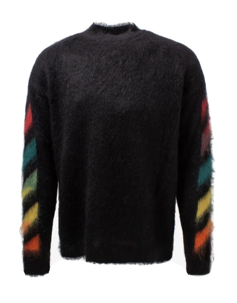 Off-White Brushed Mohair Sweater Small Brand New | eBay