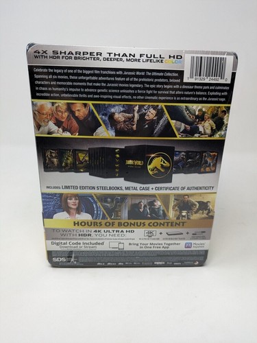 Jurassic Park World 6-Film Ultimative Steelbook Collection 4K UHD Blu-ray Neu - Bild 5 von 9