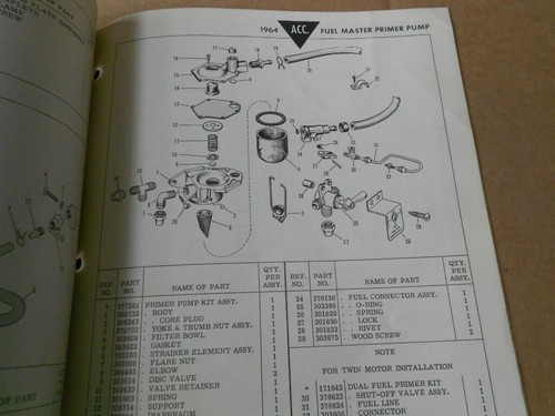 1964 Johnson Sea Horse Accessories Factory Parts Catalog 380183 Original - Picture 7 of 10