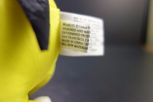 Whitman's Snoopy verkleidet als gelber Osterhase 7 Zoll Plüsch Fallschirm Material - Bild 8 von 8