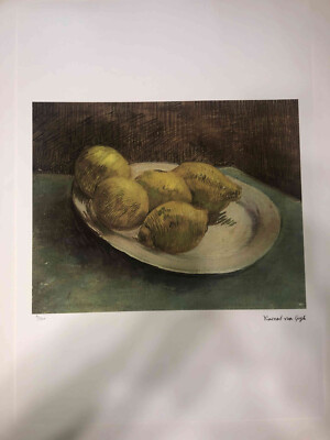 Vincent Willem van Gogh off set lithograph cm 50x70 signature on plate with COA