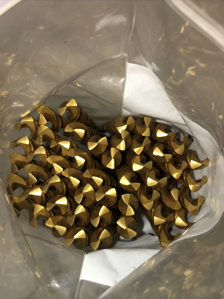 Broca de titanio Jobber de 50 piezas 11/32" HSS brocas largas Foto 2 de 4