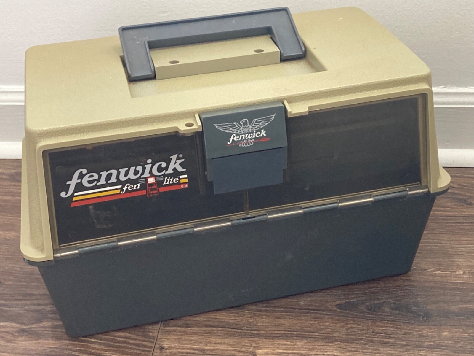 FENWICK TACKLE BOX FEN-LITE 6.4 NIGHT FISHING USA MADE VG 4 TIER TRAYS ...