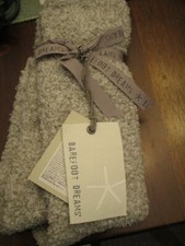 BAREFOOT DREAMS COZY CHIC WOMEN'S HEATHERED SOCKS IN OYSTER WHITE ONE SIZE  NEW