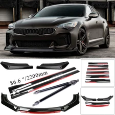 For Kia Stinger Forte Front Bumper Lip Spoiler Splitter Side Skirt Body