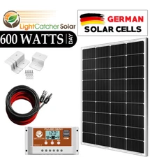 (600W Watt  per day) 100W System for off-grid battery charging 12-v volt RV