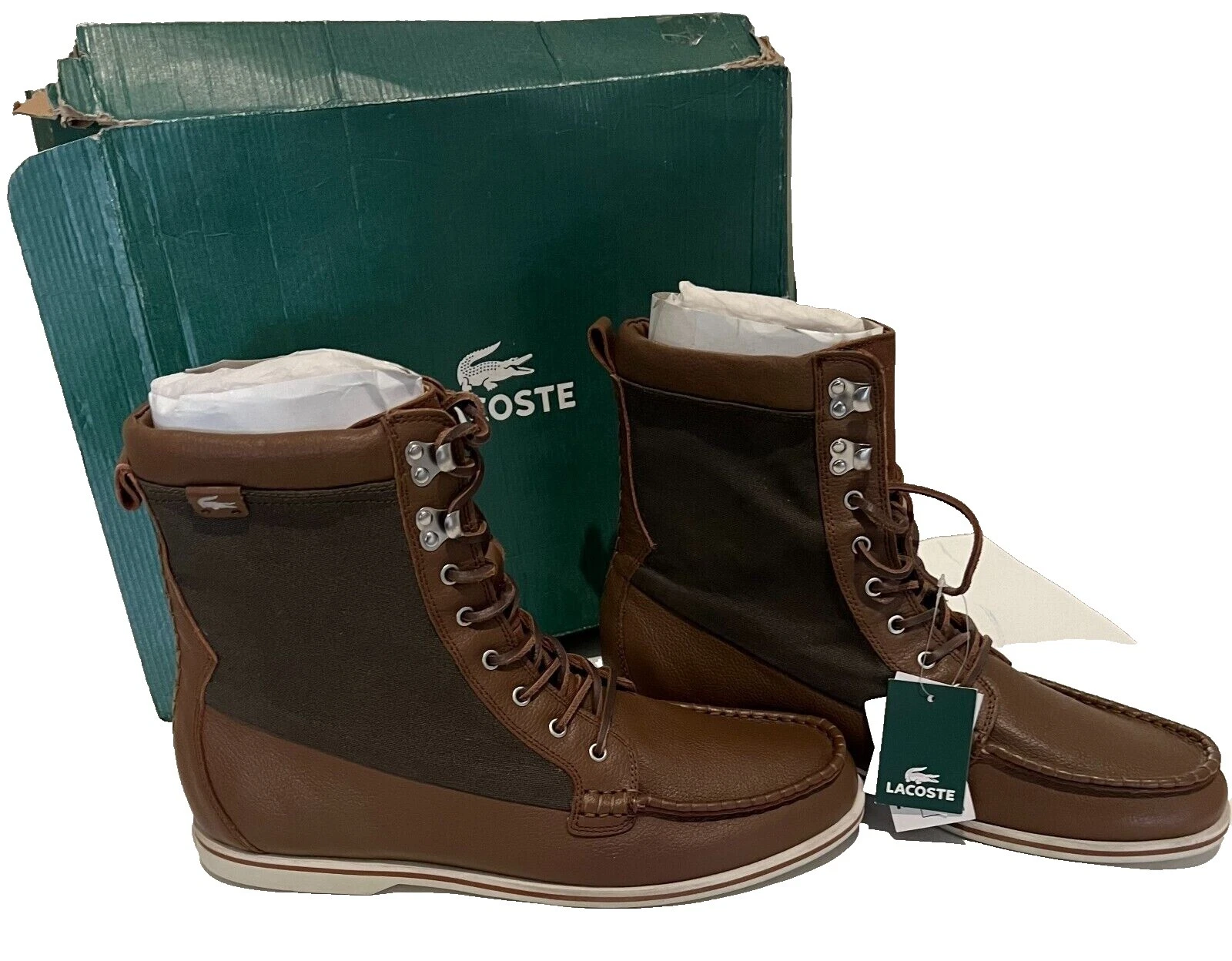 Lacoste Men's Lace Up Boots with Upper Leather