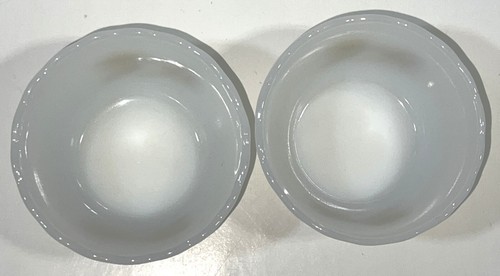 Vintage Fire King Golden Wheat 424 Milchglas 6 Unzen Pudding Auflaufförmchen Tasse Schüssel Set 2 - Bild 5 von 8