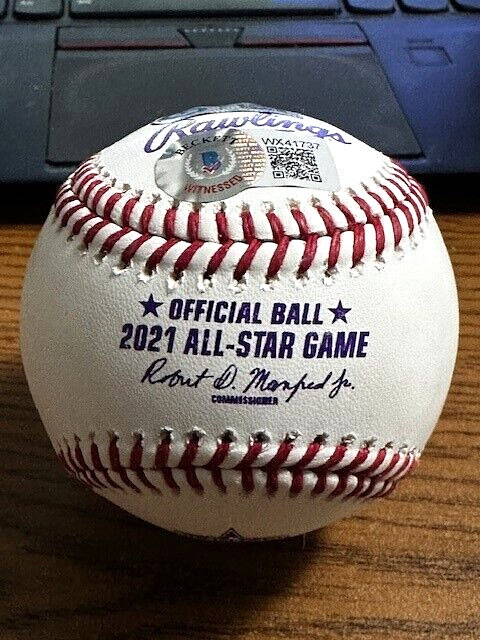TREA TURNER SIGNED AUTOGRAPHED 2021 ALL STAR GAME BASEBALL