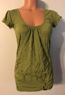 Blouse Femme Maurices Violette - Imprimé Floral Et Effet Burnout - Taille S - Occasion Très Bon état