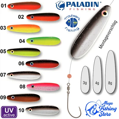PALADIN FISHING PALADIN Thor UV Durchlaufblinker / Inline Spoons - UL Forellen Weitwurf Blinker