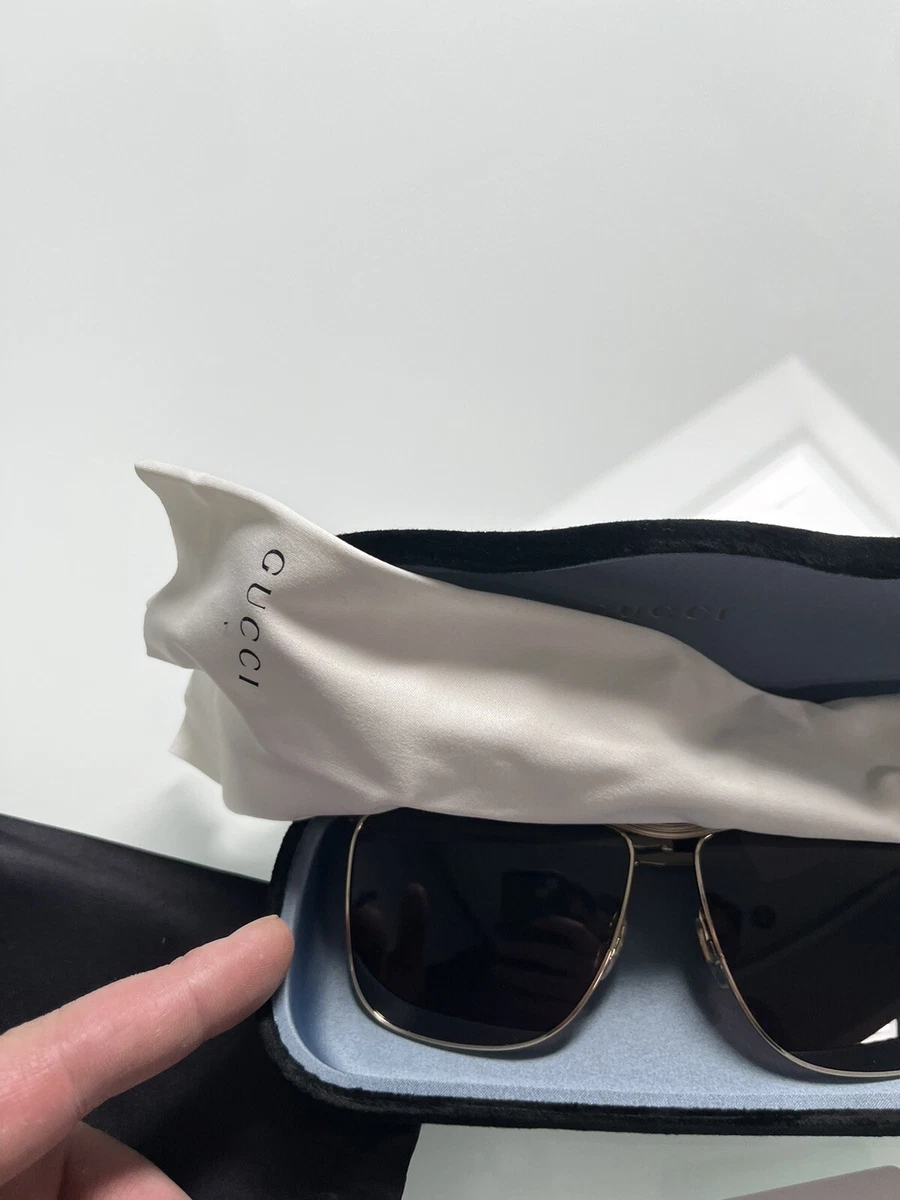 Gafas de sol GUCCI PARA HOMBRE marcos de metal lentes p rpura sutil nuevas