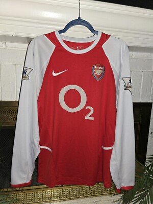 Arsenal 2003/2004 Henry Home Jersey #14 Size L | eBay