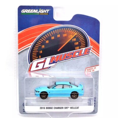 2016 Dodge Charger SRT Hellcat B5 Blue Greenlight Muscle 1/64