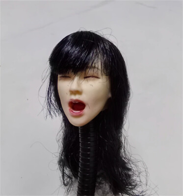 1:6 Scale Open mouth Sing Female Head Sculpt Expression F 12'' figure toys