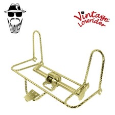 Vintage Lowrider 20" Tricycle SQUARE TWISTED Conversion Kit Gold 3 Wheel Trike