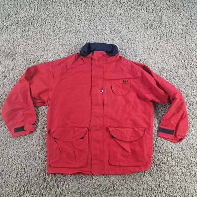 Helly Hansen Mantel Herren Large Windbreaker rot wasserdicht Regen
