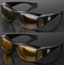 Barricade Fit Over Sunglasses with Side Shield Cover Over Prescription Glasses
