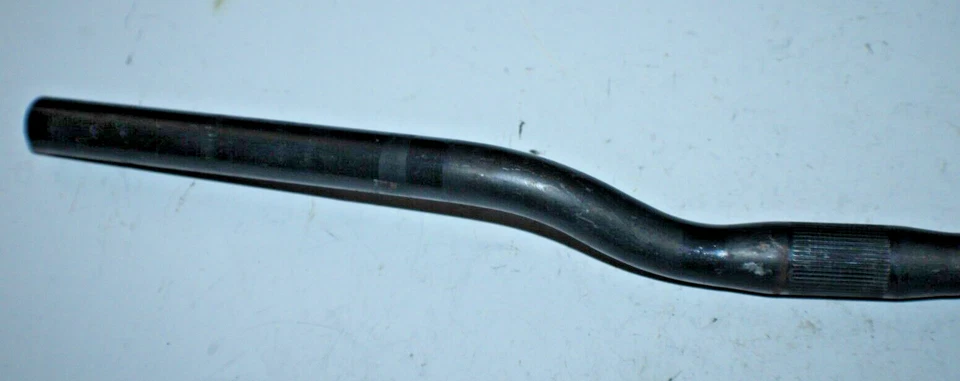 Manillar MTB 25,5/22,2 mm 60 cm 1" barra elevadora híbrido acero negro envío rápido a EE. UU. Foto 4 de 4