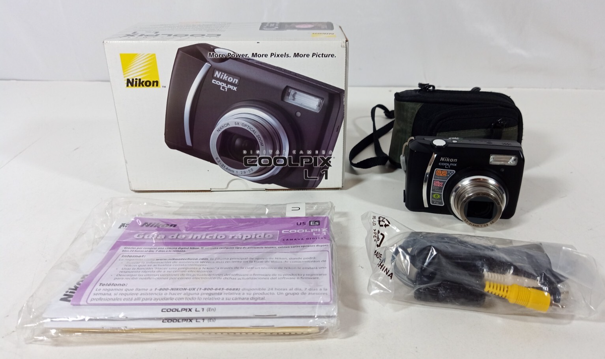 美品 動作確認済み Nikon Coolpix L1 箱付き Nikon Coolpix L1 6.2MP 5x Zoom Digital Camera w/512 MB SD