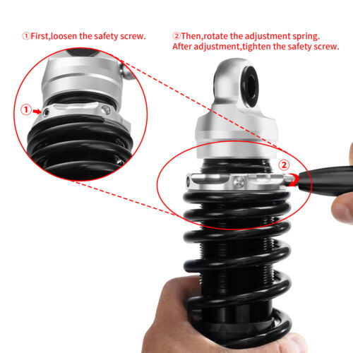 Remote Reservoir Rear Suspensions Shocks Fit For Harley Electra Road Glide 14-24 - Bild 19 von 20