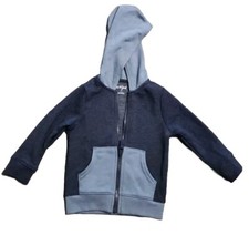 Cat And Jack Boys Blue Full Zip Hooded Sweater Size 2T